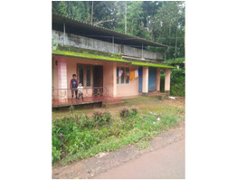 1.10 accer beautiful hill view land and house near main road for sail in wayanad