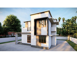 5.5 cent land with premium villa for sale at Manarcad, Kottayam