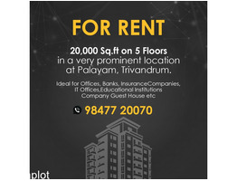 20000 Sqft on 5 Floors in a very Prominent location at Palayam Trivandrum District