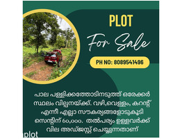 1 Acre land for sale Near by Pala,Kottyam District