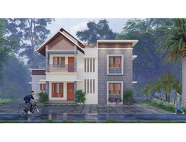 8.8 Cent Land With 1650 sqft Two Storey House For Sale Near by  Pala,Paika - Bharaniganam  Road