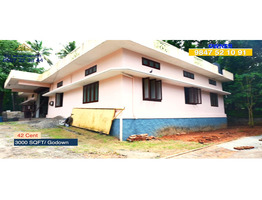 42 cent land with 3200 Sqft Godown For Sale