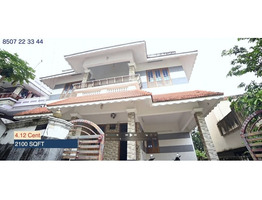4.1 cent land with 2100 sqft house for sale peyad