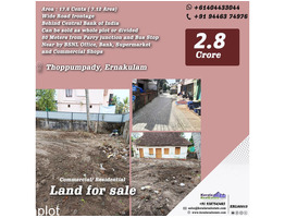 17.6 Cent Land For Sale by heart of thoppumpady