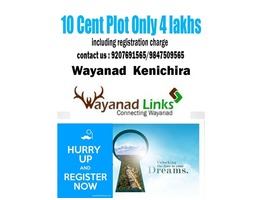 10 Cent Plot  for sale Only 4 Lakhs Wayanadlinks Kenichira