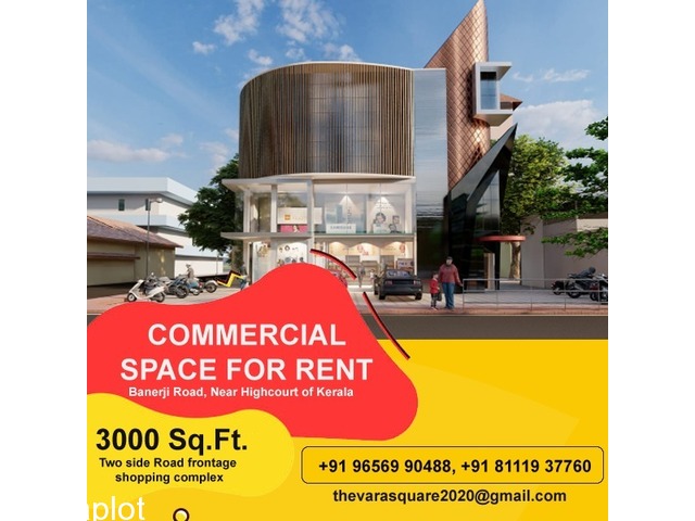 Commercial Space for Rent at Banerji Road, Near High Court of Kerala. Kochi  – Kerala real estate Classified for buy, sell or rent properties in kerala